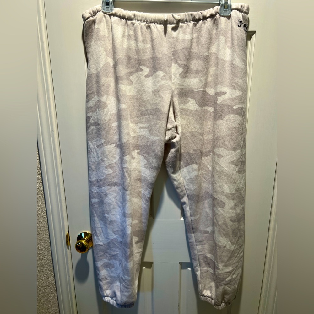 Pink camo joggers